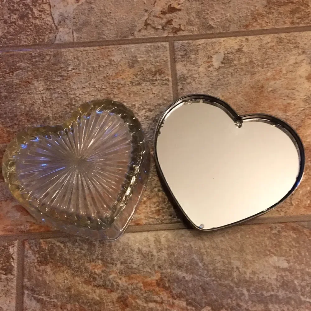 Glass and Silver Trinket Box